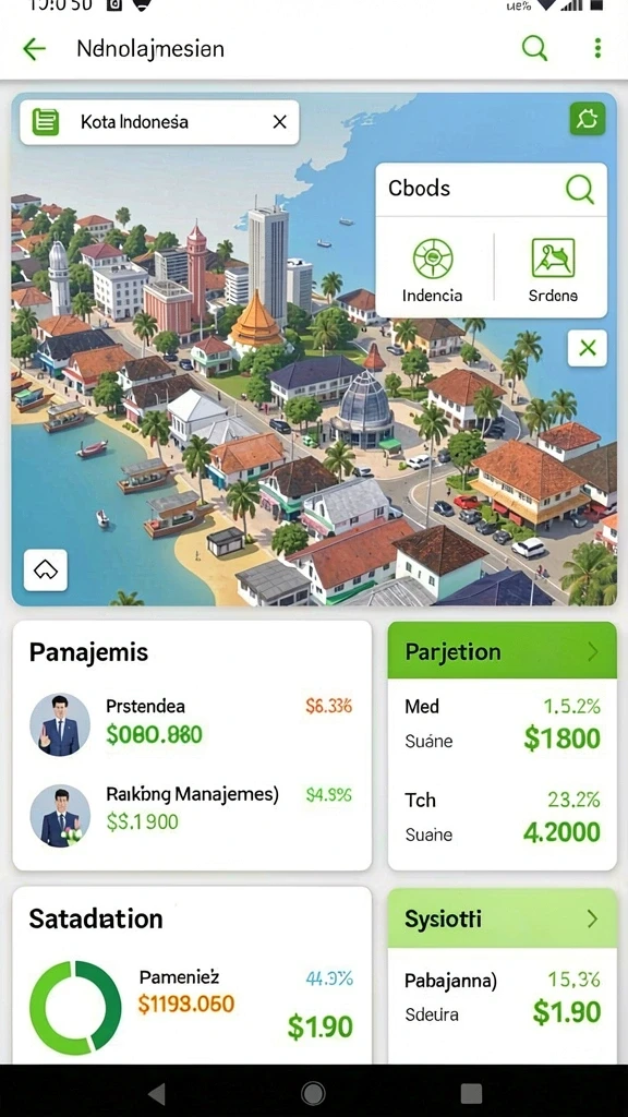 Visual karakter yang mendetail dan menawan dalam permainan.
