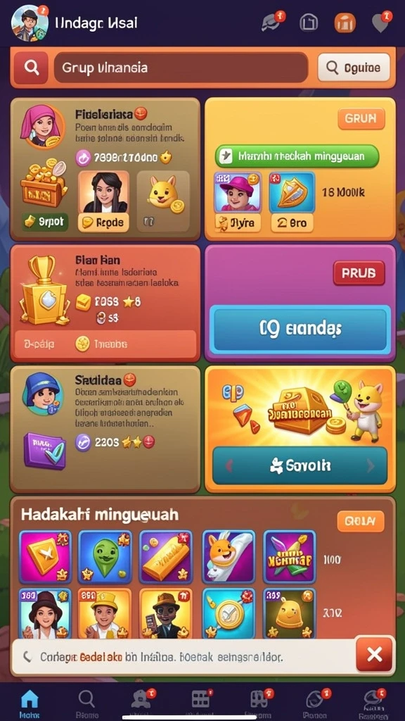 Tangkapan layar ini menunjukkan tampilan awal game 5ZK.