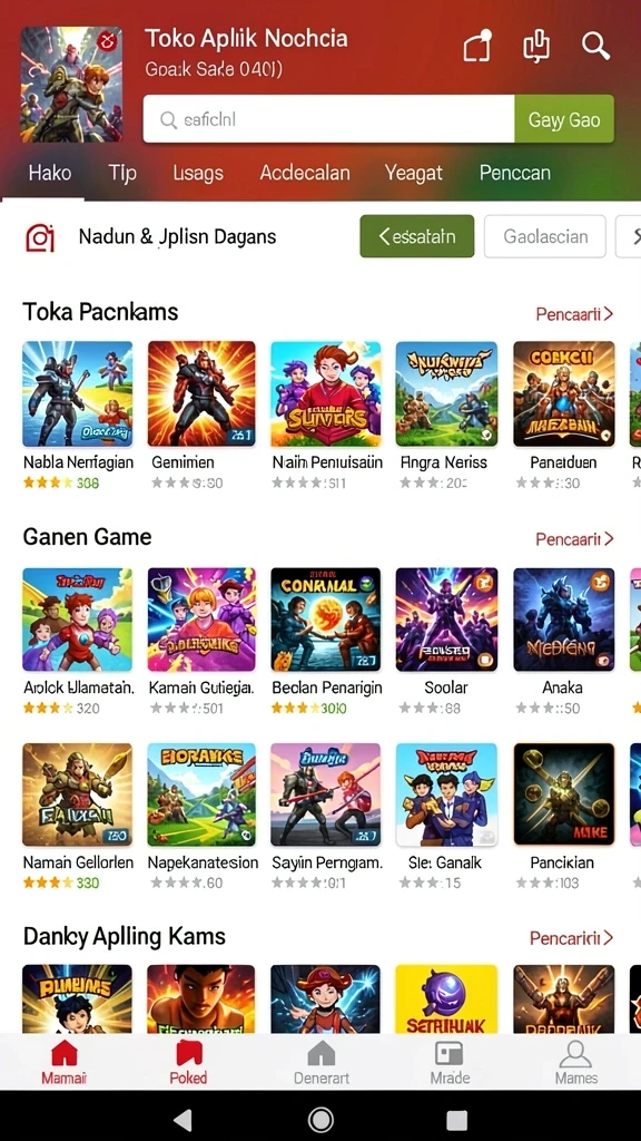 Level permainan yang menantang dan menarik.