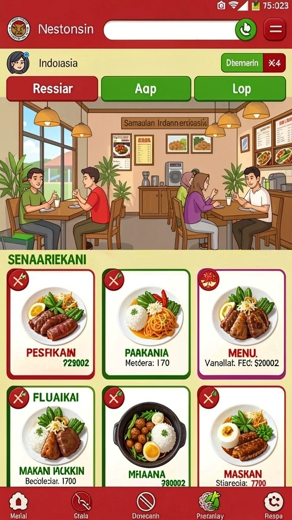Tangkapan layar ketiga menampilkan fitur interaksi dengan pemain lain.