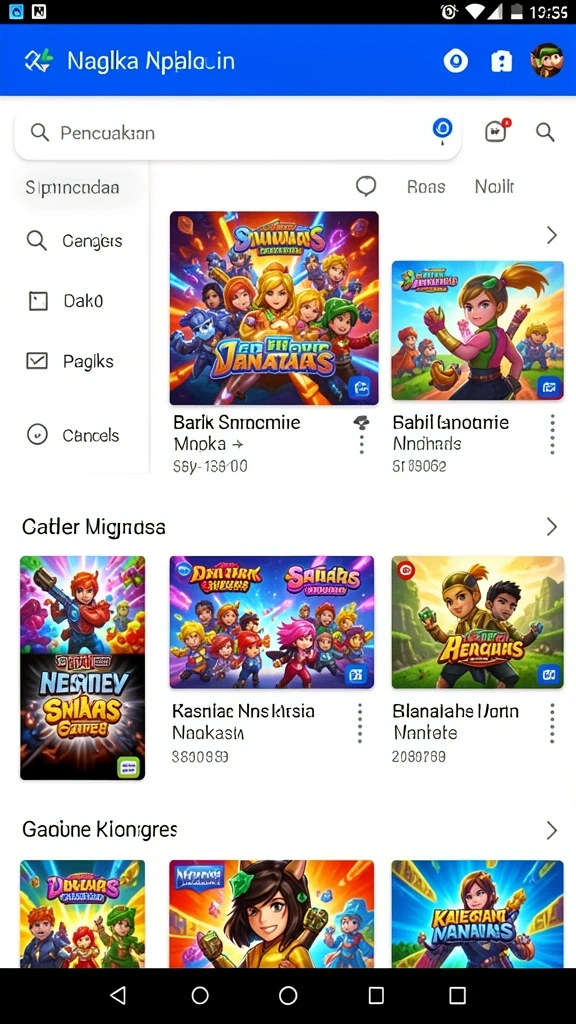 Contoh gameplay seru saat bermain dengan teman.