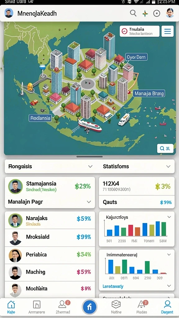 Karakter dengan desain yang unik dan menarik.