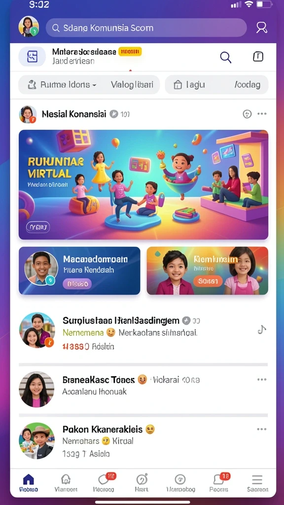 Fitur komunitas untuk berbagi tips dan strategi.