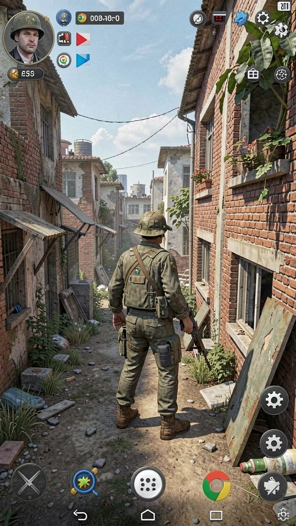 Tangkapan layar menampilkan aksi multiplayer dengan teman.