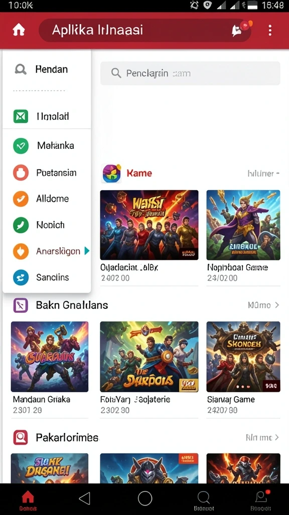 Beragam permainan menarik untuk dipilih.