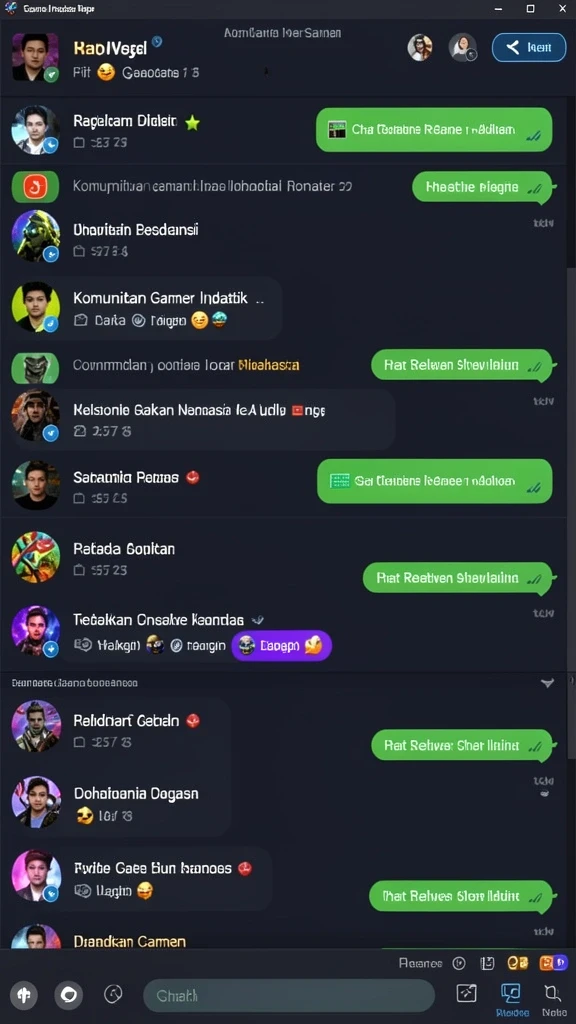 Karakter pilihan dengan kemampuan unik.