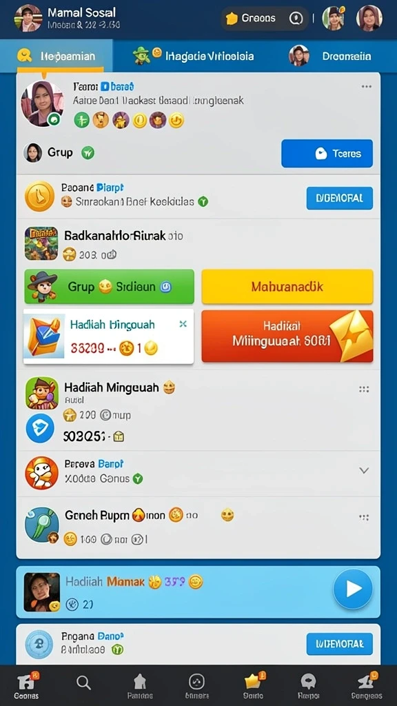 Tampilan antarmuka yang menarik dan user-friendly.