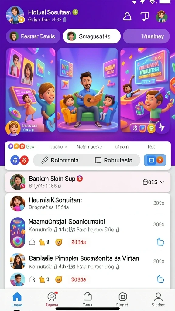 Ilustrasi aksi seru di dalam permainan.