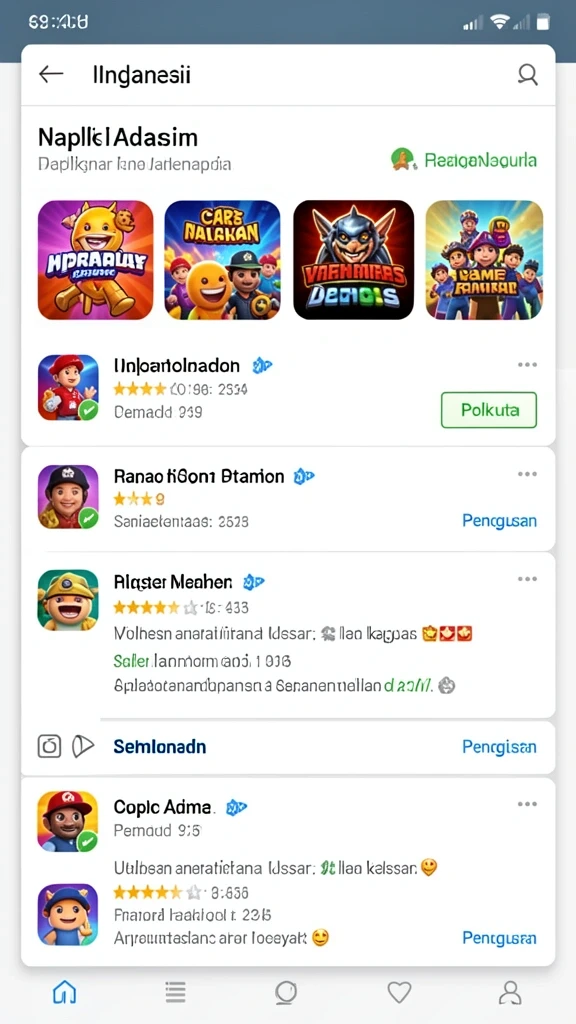 Tampilan awal yang menarik dan mudah dinavigasi.