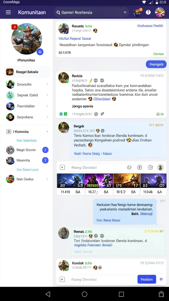 Gambar menangkap momen epik di dalam game.