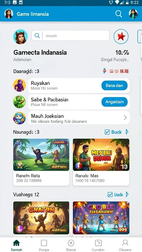 Tampilan antarmuka aplikasi yang menarik dan mudah digunakan.