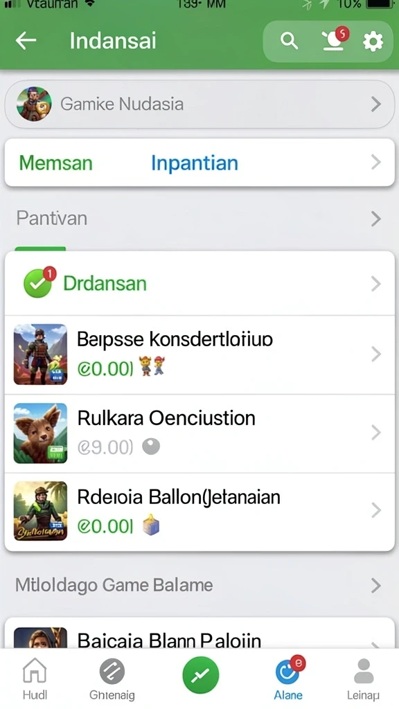 Tampilan awal yang menarik dan mudah dinavigasi.