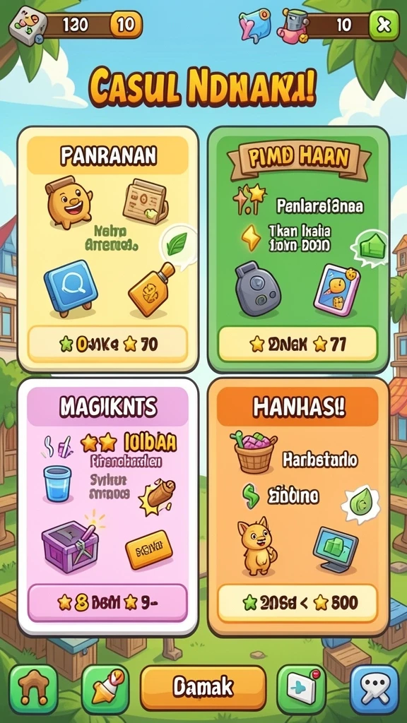 Karakter dengan desain unik dan kemampuan menarik.