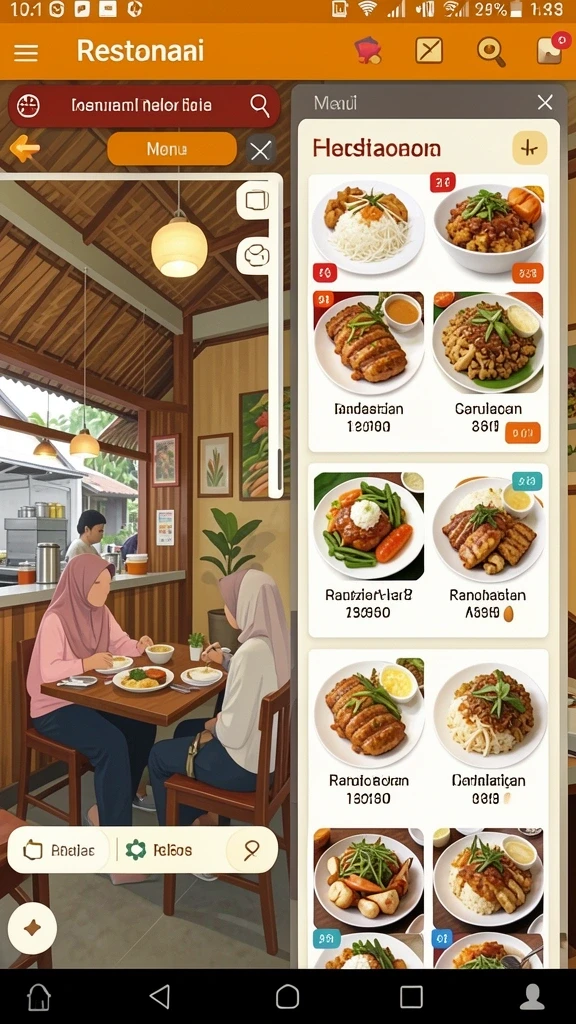 Karakter yang dapat dikustomisasi dengan beragam pilihan.