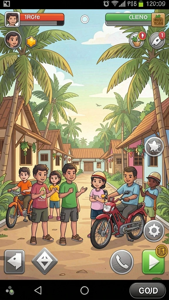 Tampilan grafis yang memukau dan cerah.