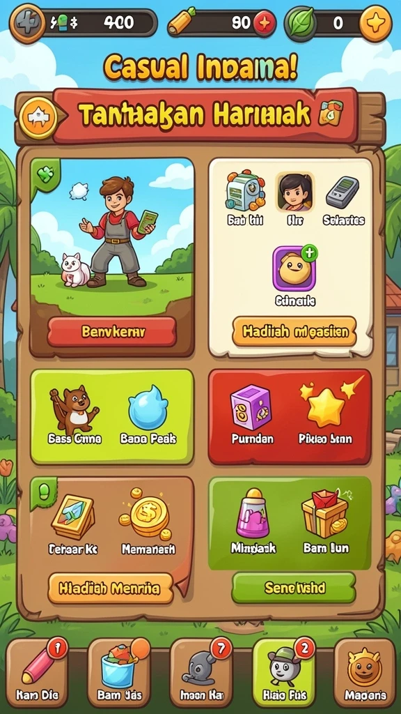 Screenshot fitur bonus harian yang menggiurkan.