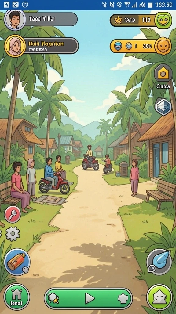 Pemain bersaing dalam turnamen virtual yang seru.